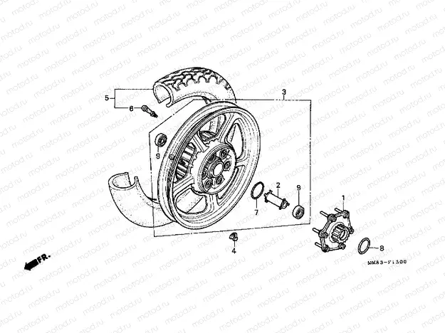 F-13 REAR WHEEL