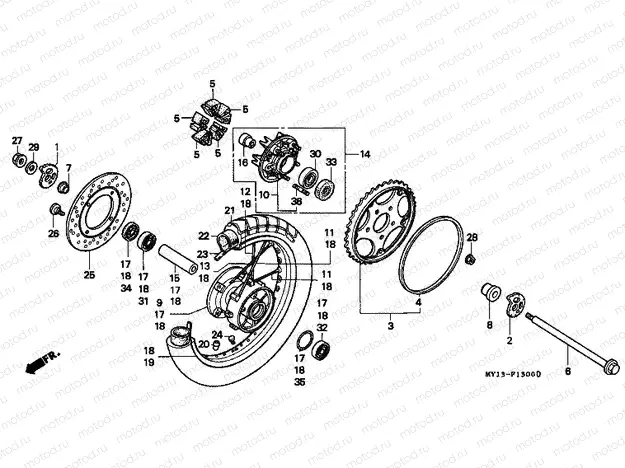 F-13 REAR WHEEL