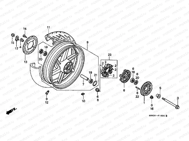 F-13 REAR WHEEL
