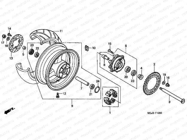 F-13 REAR WHEEL