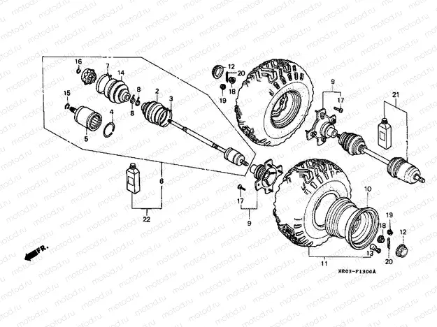 F-13 REAR WHEEL