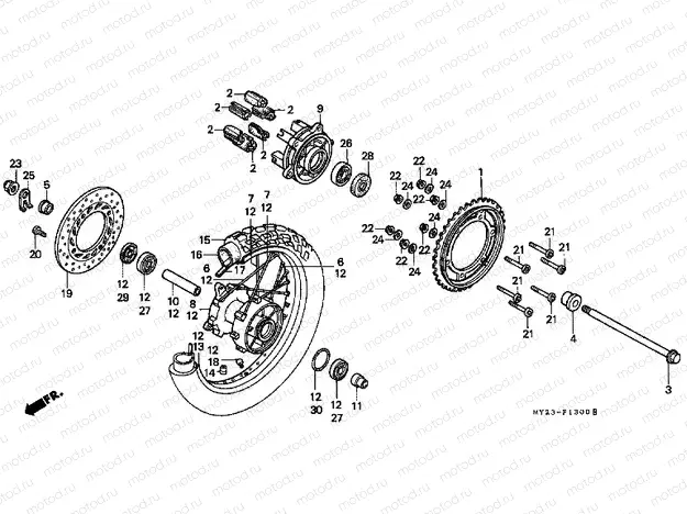 F-13 REAR WHEEL