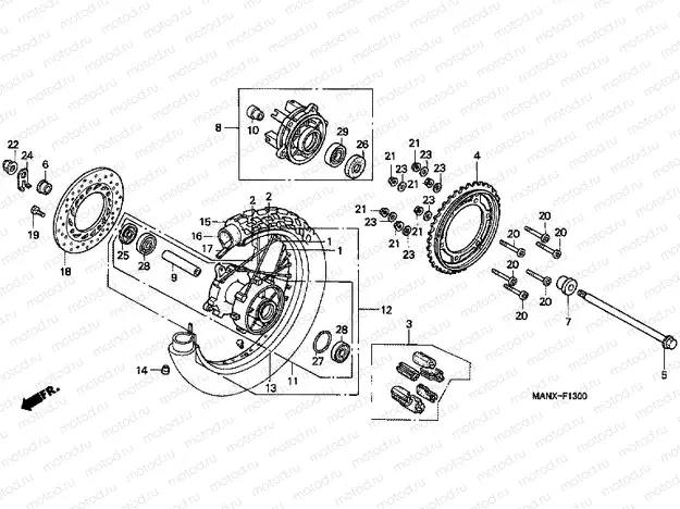 F-13 REAR WHEEL