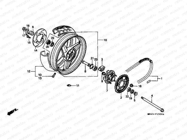 F-13 REAR WHEEL