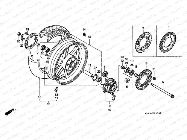 F-13 REAR WHEEL