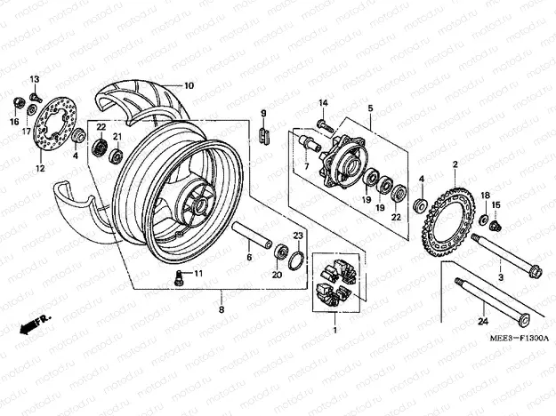 F-13 REAR WHEEL
