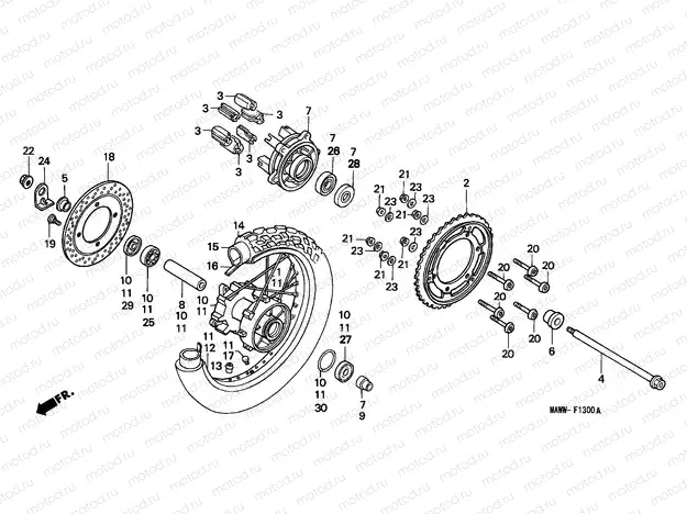 F-13 REAR WHEEL