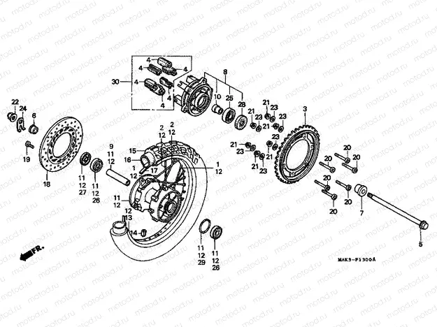 F-13 REAR WHEEL