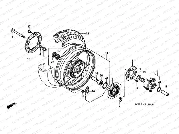 F-13 REAR WHEEL