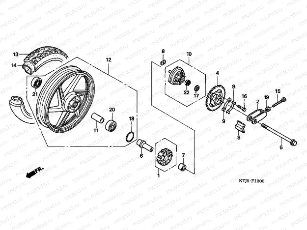 F-13 REAR WHEEL