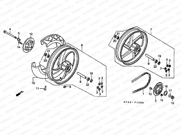 F-13 REAR WHEEL