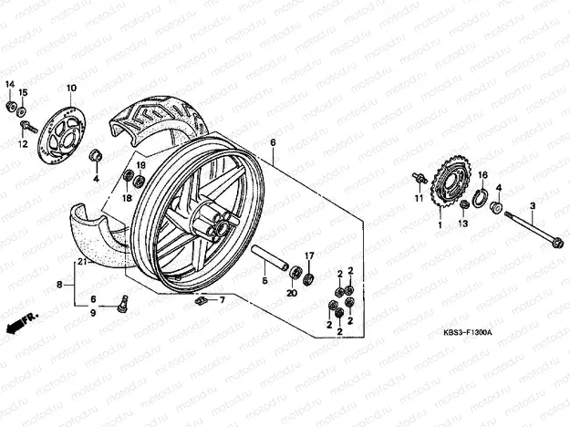 F-13 REAR WHEEL