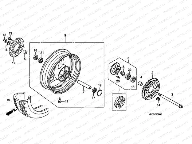 F-13 REAR WHEEL