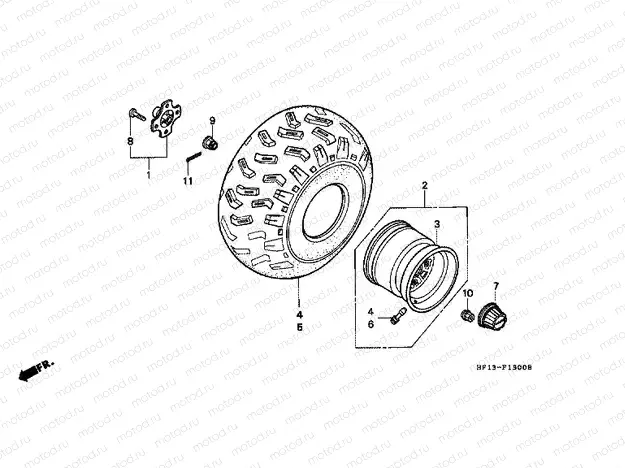 F-13 REAR WHEEL