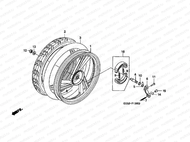 F-13 REAR WHEEL