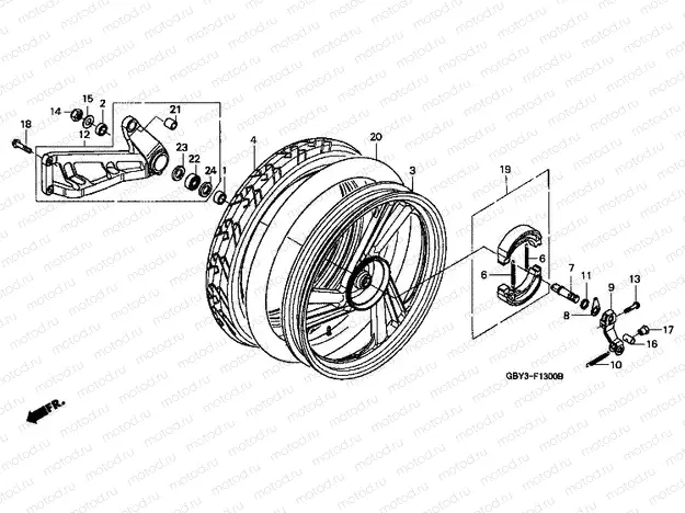 F-13 REAR WHEEL