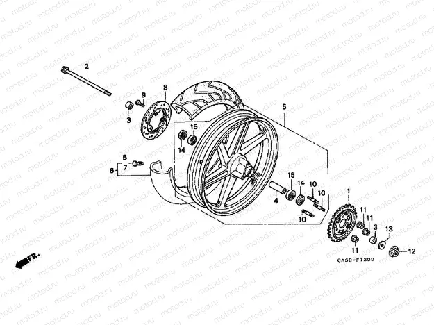 F-13 REAR WHEEL