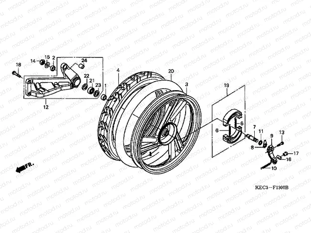 F-13 REAR WHEEL