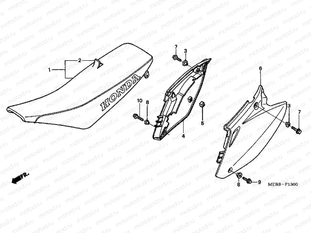 F-13 SEAT / SIDE COVER (CRF450R2,3,4)