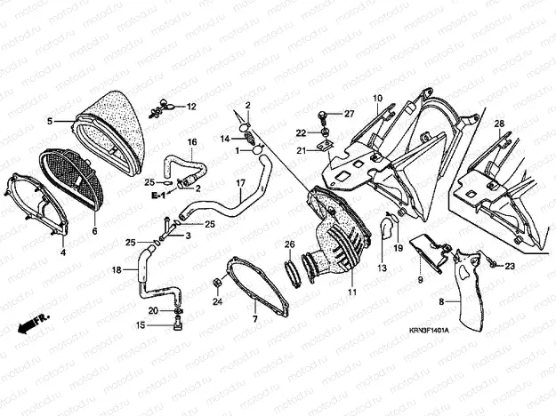 F-14-1 AIR FILTER (CRF250R6 / 7/8/9)