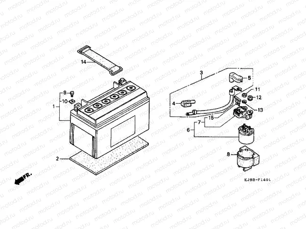 F-14-1 BATTERY (CH125J / L / M / N / P / R)