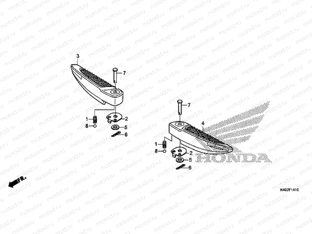 F-14-10 PILLION STEP