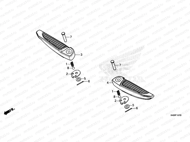 F-14-10 PILLION STEP