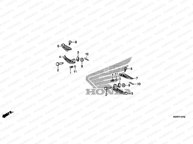 F-14-10 PILLION STEP