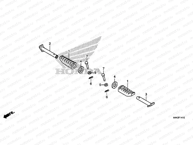 F-14-10 PILLION STEP