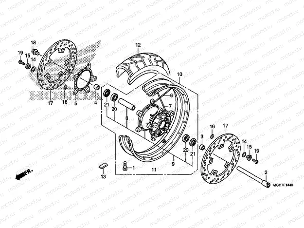F-14-40 FRONT WHEEL