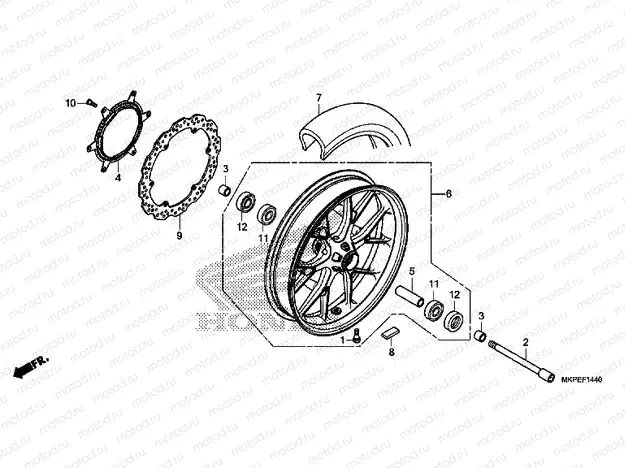 F-14-40 FRONT WHEEL