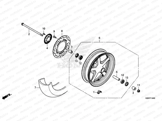 F-14-40 FRONT WHEEL