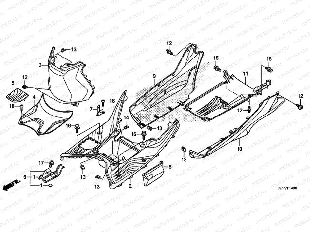 F-14 FLOOR STEP