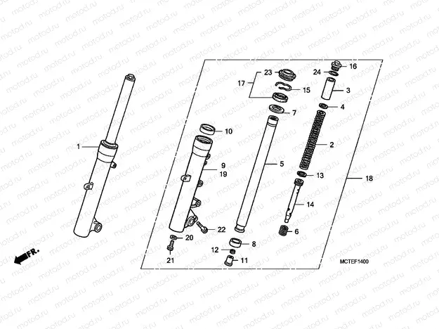 F-14 FRONT FORK