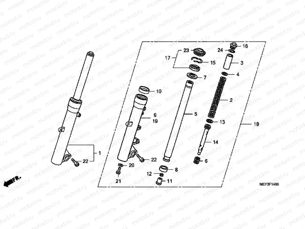 F-14 FRONT FORK