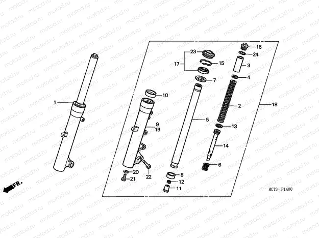 F-14 FRONT FORK