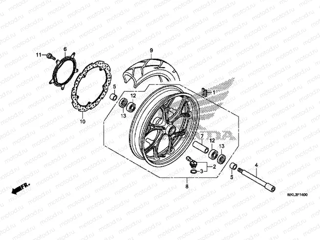 F-14 FRONT WHEEL