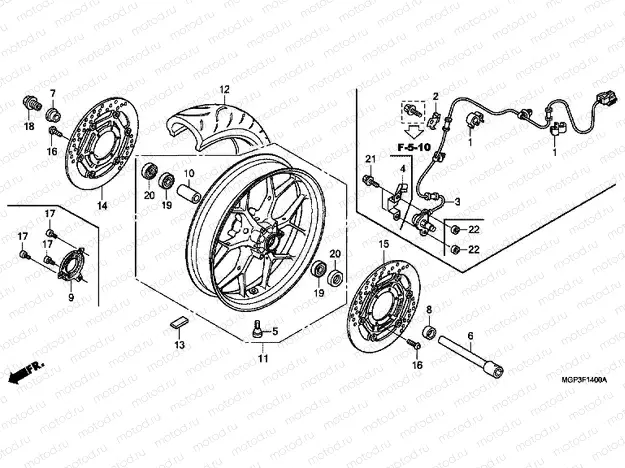 F-14 FRONT WHEEL