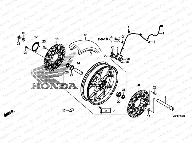 F-14 FRONT WHEEL
