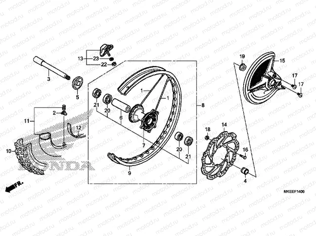 F-14 FRONT WHEEL
