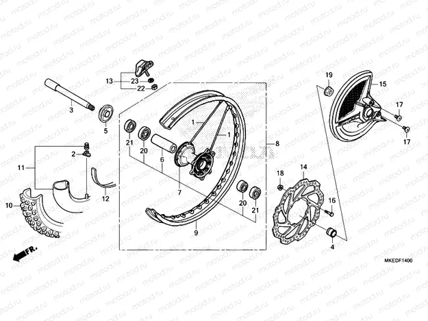 F-14 FRONT WHEEL