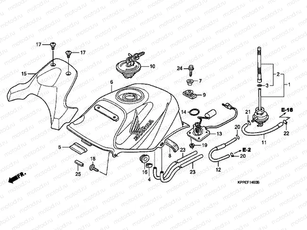 F-14 FUEL TANK (CBR125R / RS / RW5 / RW6 / RW8)