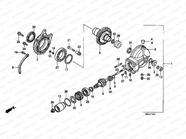 F-14 MAIN TRANSMISSION DRIVE GEAR