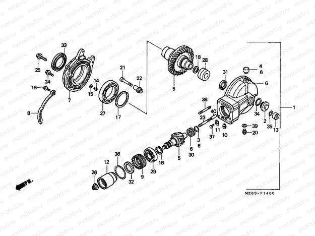 F-14 MAIN TRANSMISSION DRIVE GEAR