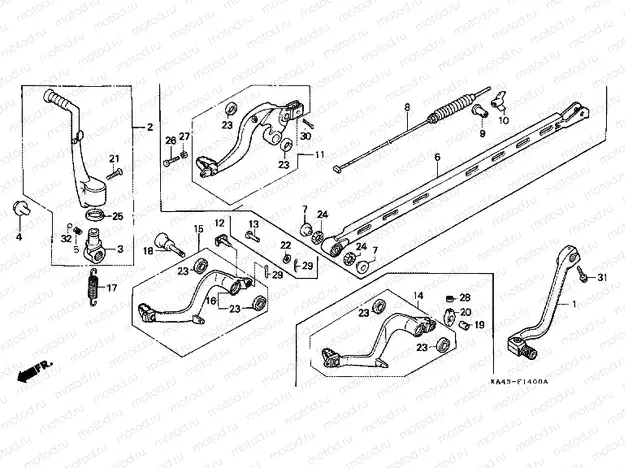 F-14 PEDAL REPLACEMENT / BRAKE PEDAL / PROMOTIONAL ARM LEVER