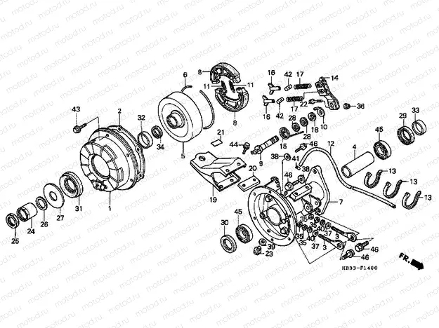 F-14 REAR BRAKE DRUM