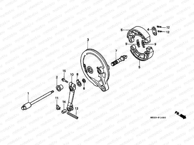 F-14 REAR BRAKE PANEL