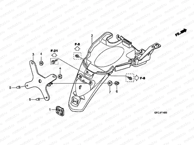 F-14 REAR FENDER