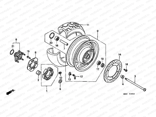F-14 REAR WHEEL