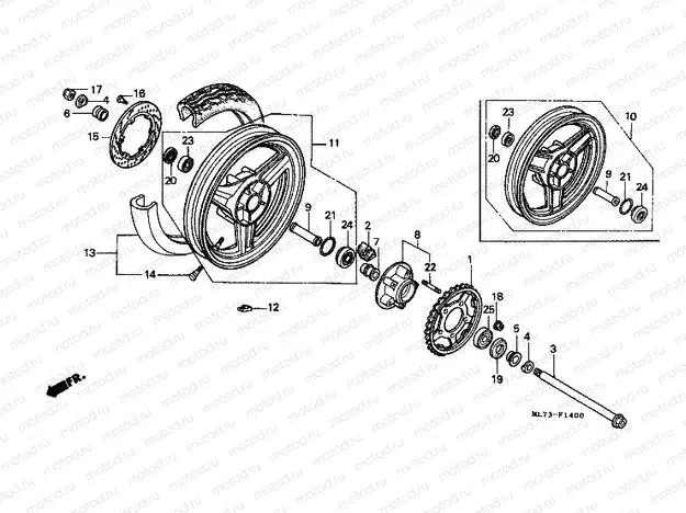 F-14 REAR WHEEL